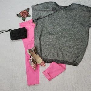 OUTSIDE INFLUENCE osfm oversized sweater metallic